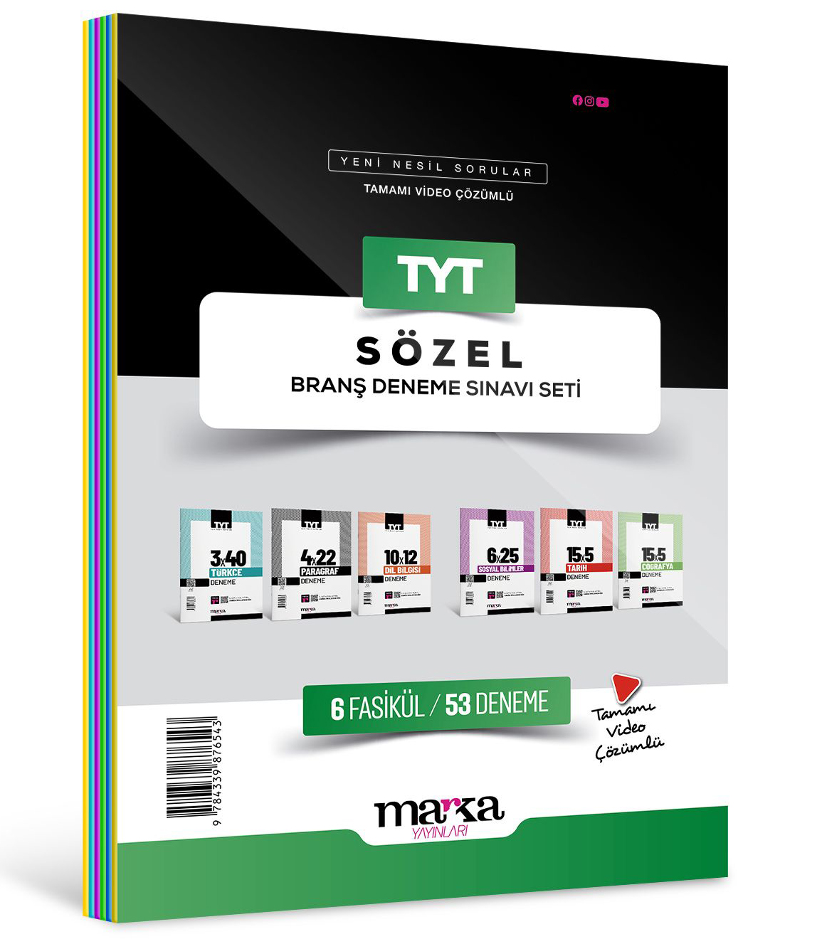 2026 TYT Sözel Branş Deneme Sınavı Seti 6 Fasikül 53 Deneme Marka Yayınları